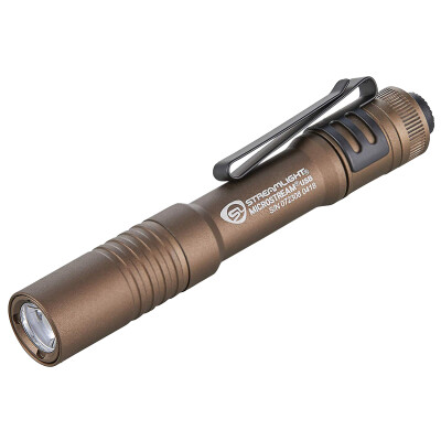 Streamlight Microstream USB, Coyote, Rechargeable, Aluminum, 250 Lumens
