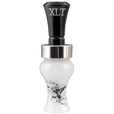 Echo Calls XLT Single Reed Duck Call Acrylic Black/White