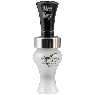 Echo Calls Meat Hanger Double Reed Duck Call Acrylic Pearl/Black