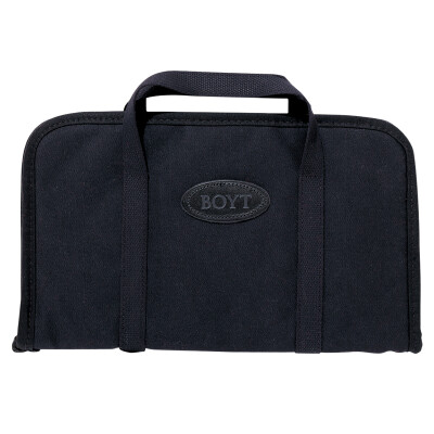 Boyt Harness Rectangular Rug Handgun Case Black Canvas 9x6"