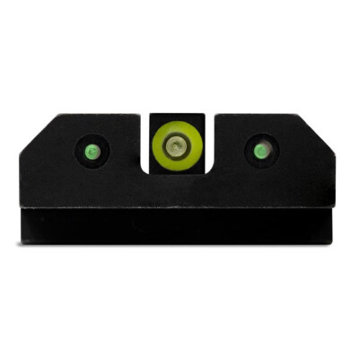 XS Sights RAM Night Sights Fits S&W M&P and M2.0 Shield Models Traditional 3 Dot Tritium Night Sight Configuration High Contrast Green Front Steel Construction Black