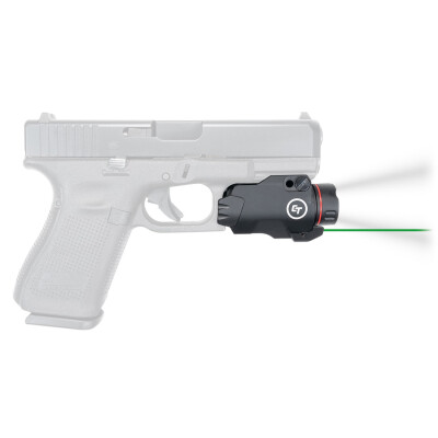 Crimson Trace CMR-207G Rail Master Pro 400 Lumen White LED and Green Aiming Laser Tactical Light Picatinny or Weaver Mount for Pistol Rifle Shotgun