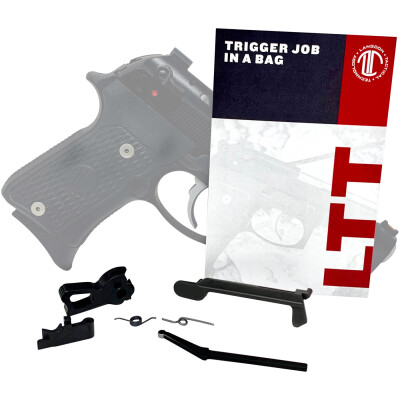 Langdon Tactical Tech Trigger Job In A Bag For Beretta 92, 96 And M9 Series of Pistols Elite Curved Hammer Black LTT-TJ-OP