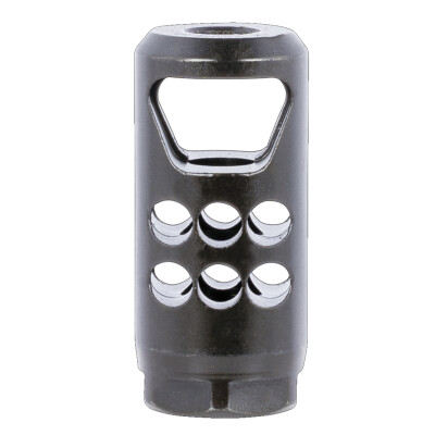 Ruger Precision Rifle Hybrid Muzzle Brake .35 Caliber Threaded 1/2x28 400 Length Threads Alloy Steel Matte Black