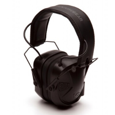 Pyramex VGPME30BT AMP BT Earmuff Electronic Earmuff 26dB Noise Reduction Rating 2 AAA Batteries Black Finish