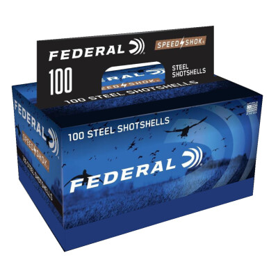 Federal Premium Speed-Shok 12 Gauge Ammunition 100 Rounds 3" 1 1/4oz. #4 Steel Shot