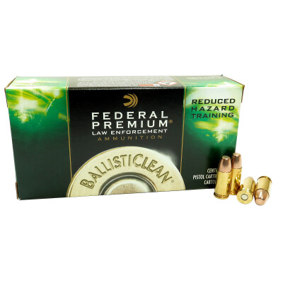 Federal Premium Ballisticlean .45 ACP Lead Free Frangible RHT Bullet, 155 Grain, 1130 fps, 50 Round Box, BC45CT1