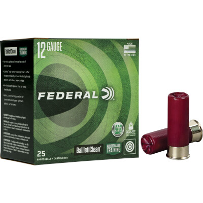 Federal Ballisticlean Frangible 12 Gauge Ammo 25 Rounds 2-3/4?? 00 Buckshot 9 Pellets