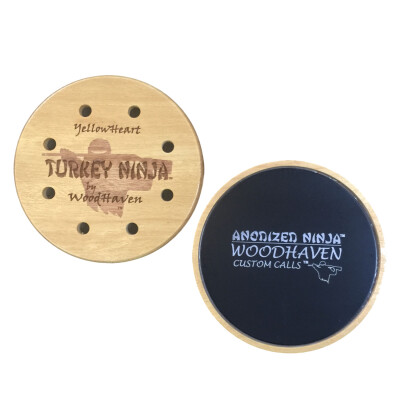 Woodhaven Custom Calls WH086 Anodized Ninja Friction Call Turkey Yelps Clucks