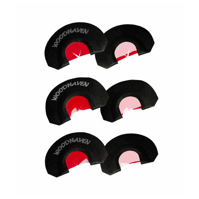 Woodhaven Custom Calls WH301 RED Ninja Three Pack Three Reed Call Turkey Yelps Purrs Clucks Cutts 3 Pack