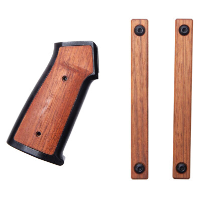 Sharps AR Grip Set Brazilian Cherry Wood Fits AR-15 Mlok Rail Panels