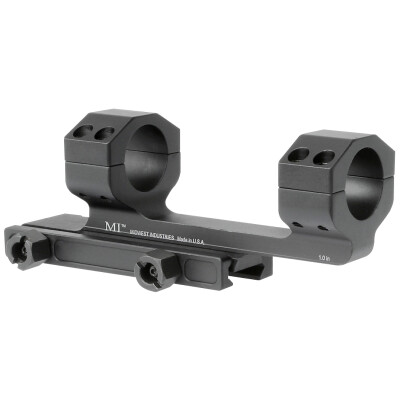 Midwest Industries Gen2 Scope Mount with 1.4" Offset 1" Scope Tube Aluminum Black