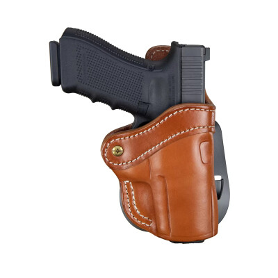 1791 Gunleather Optic Ready Open Top Multi-Fit 2.4s OWB Paddle Holster for FN 509/SIG P229/P228 Semi Auto Models Right Hand Draw Leather Classic Brown