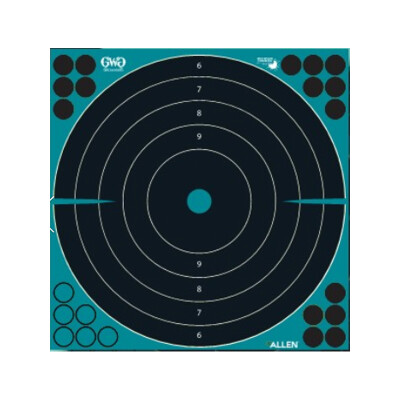 Allen GWG Splash 12" Bullseye Target Black/Indigo 5 Pack