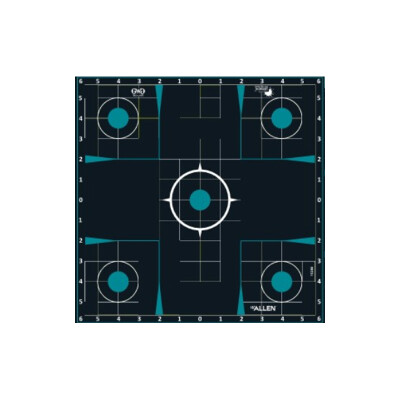Allen GWG Splash Sight-In Grid Target 12" x 12" Black/Indigo 5 Pack