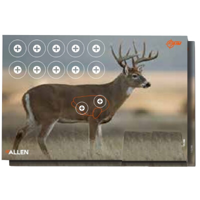 Allen Company EZ Aim Paper Four Color Whitetail Deer Target 23"x35" 2 Pack