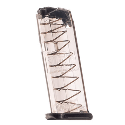 Elite Tactical Systems Magazine 9mm Luger 10 Rounds Translucent Clear Finish for Glock 43x/48