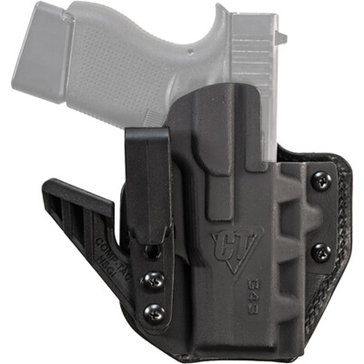 Comp-Tac eV2 Holster Appendix IWB Holster fits Glock 26 Right Hand Leather/Kydex Black