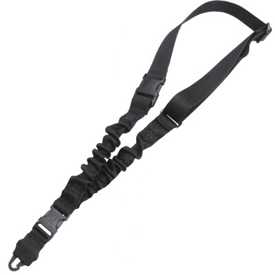 Tac Shield Shock Sling with Double QRB 1.25" W Single-Point Black Webbing for Rifle/Shotgun