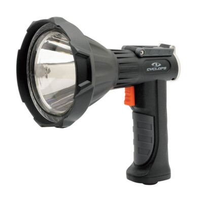 Cyclops RS 1600 Cree LED Black Rechargeable Lithium Spot Light 1600 Lumens.