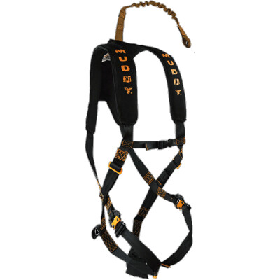 Muddy Diamondback Safety Hunting Harness Kit OSFA Light Weight Padded Nylon Black
