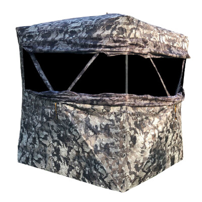 Muddy Infinity 2-Person Ground Blind 75"x75" Shadow Mesh Windows Carry Bag Camo