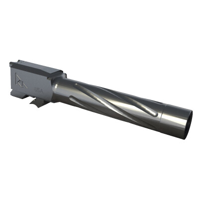 Rival Arms Barrel for S&W M&P 1.0 Full Size Models 9mm Luger Fluted/Non-Threaded 416R Stainless Steel PVD Coating Graphite Finish