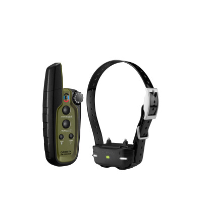 Garmin Sport Pro Bundle w/BarkLimiter LED Beacon Lights, 1-Hand Operation Water-Resistant Rechargeable Li-ion Up to 3 Dogs .75 Mile Range