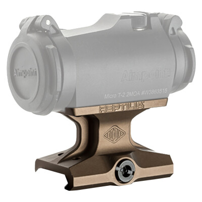 Reptilia DOT Mount For Aimpoint Micro T2 Foot Print Lower 1/3 Co-Witness Aluminum Flat Dark Earth