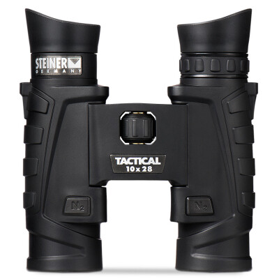 Steiner T1028 10X 28mm Compact Tactical Binoculars Roof Prism Black Rubber Armor 2004