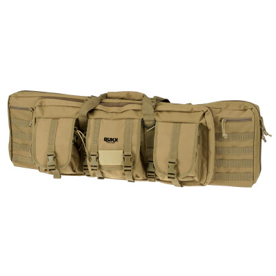 American Tactical Imports RUKX Gear 42" Tactical Double Gun Case 600D Polyester Tan