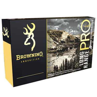 Browning Long Range Pro 28 Nosler Ammunition 20 Round 160 Grain Sierra MatchKing PTBT Projectile 3200 fps