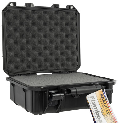 Flambeau Range Locker 13" Black Full Size Handgun or Multiple Compact Handguns Polymer