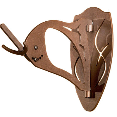Skull Hooker Big Hooker Large to Extra Large Game Trophy Mount Wall Display Adjustable Steel Graphite Brown BHASSYBRN