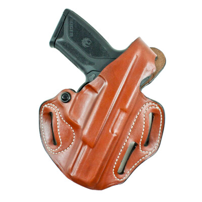 DeSantis Thumb Break Scabbard Belt Holster Fits FNH FN 509 Right Hand Leather Tan