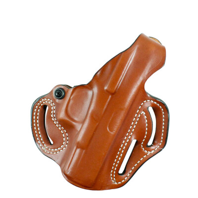 DeSantis Thumb Break Scabbard Belt Slide Holster fits 1911 Commander OWB 1.75" Belt Right Hand Leather Tan