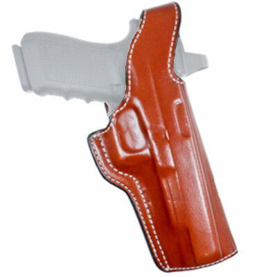 DeSantis Dual Angle Hunter Belt Holster fits Glock 40 Right Hand Leather Tan