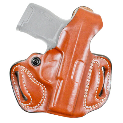 DeSantis Thumb Break Mini Slide OWB fits Glock 17/19/22/23 Belt Holster 1.75" Belt Right Hand Leather Tan