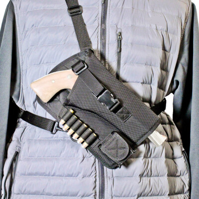 DeSantis Yukon Hunting Rig Shoulder Holster Fits Most Large Revolvers Right Hand Nylon Black