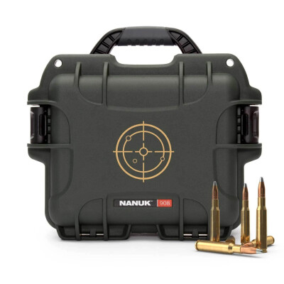 Nanuk 908 Ammo Hard Case Waterproof Rust-Proof High Impact Polymer OD Green 908-AMMO6