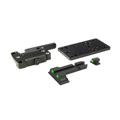 Meprolight MicroRDS S&W M&P Quick Detach Adapter and Backup Sights Black ML881504