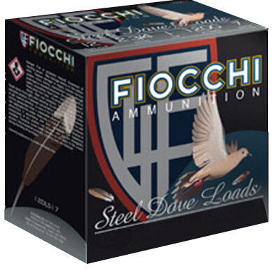 Fiocchi Shooting Dynamics Steel Dove Load 12 Gauge Ammunition 2-3/4" #7 Shot 1-1/8 oz Steel 1375 fps