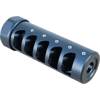 APA Gen III Fat Bastard Muzzle Brake 338 Cal Compatible 5/8x24 TPI Stainless Steel Black Nitride Finish G3F5838N