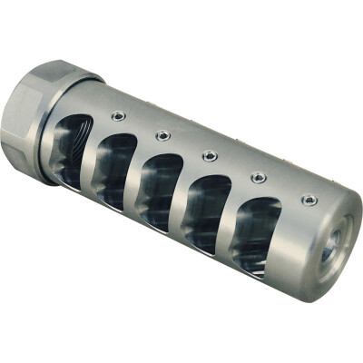 APA Gen III Fat Bastard Muzzle Brake 338 Cal Compatible 5/8x24 TPI Stainless Steel Finish G3F5838S