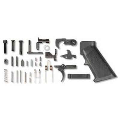 LBE Unlimited AR-15 Complete Lower Parts Kit Steel Black AR15LPKT