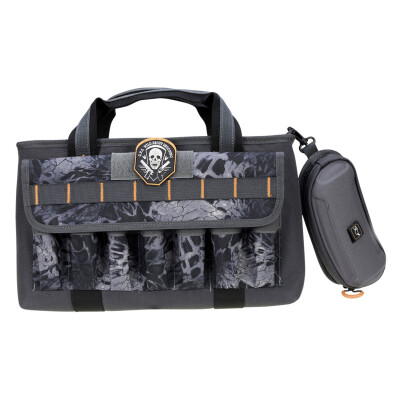 GPS Outdoors Double Pistol Range Bag w/Mag Storage and Glasses Case