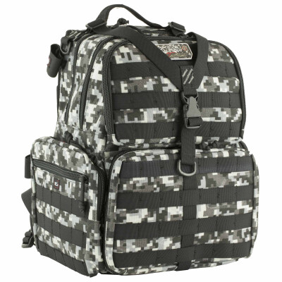 G Outdoors Tactical Range Backpack Waist Strap Nylon Gray Digital Camo