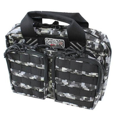 G Outdoors Tactical Quad +2 Pistol Case Gray Digital Camo