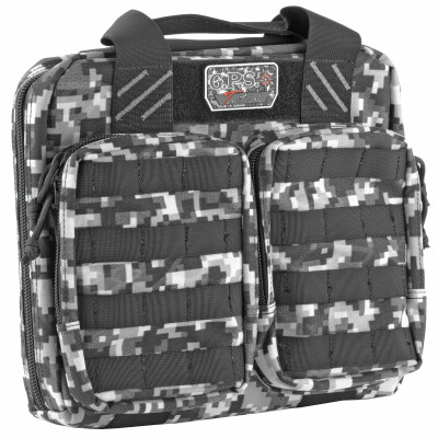 G Outdoors Tactical Double +2 Pistol Case Gray Digital Camo