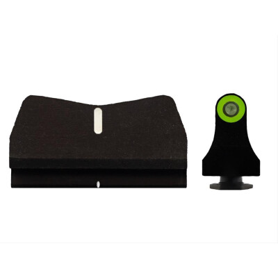 XS Sights DXT2 Standard Dot Suppressor Height Sights for Glock 17/19/26 Green Front Sight